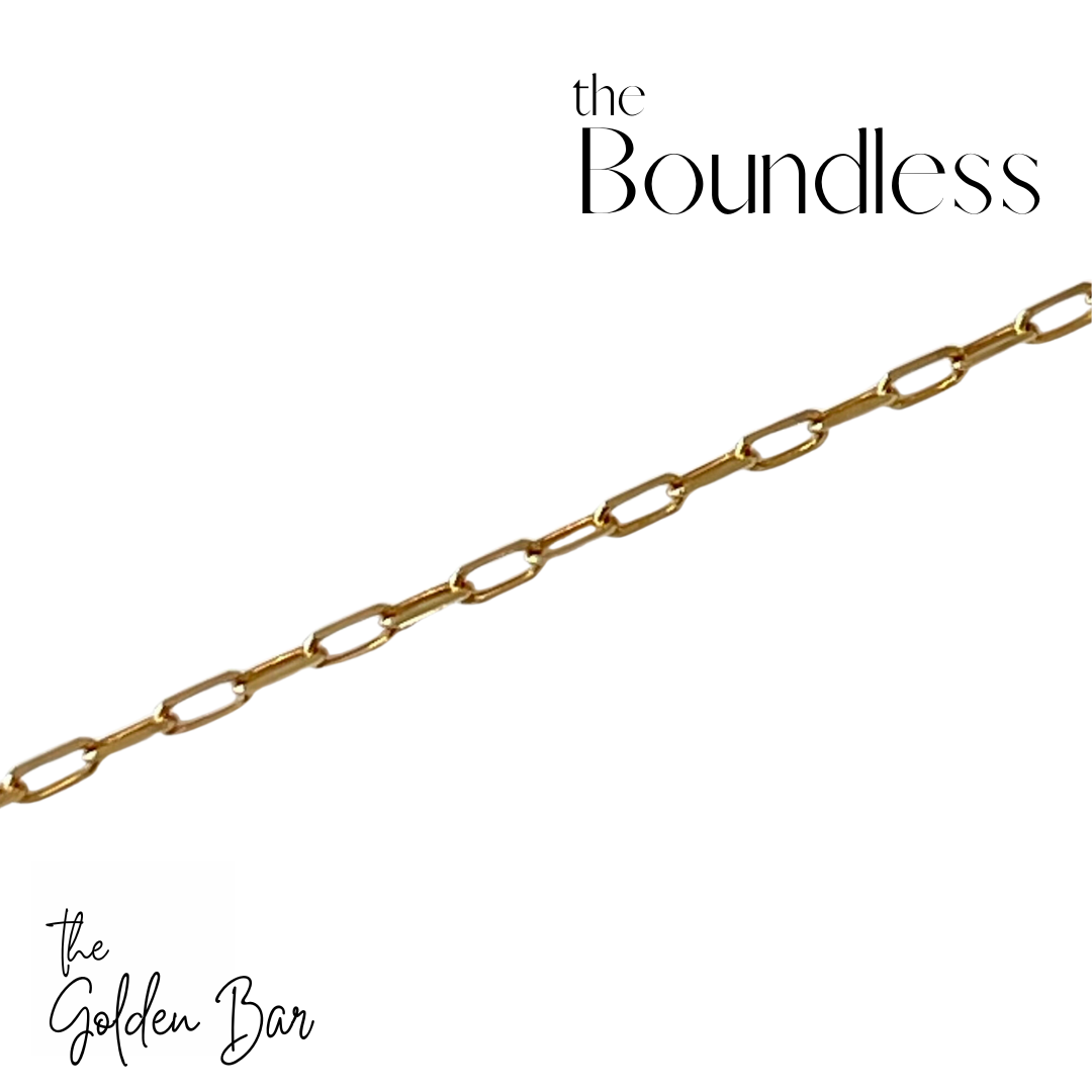 "The Boundless" 1.95mm 14k paperclip chain