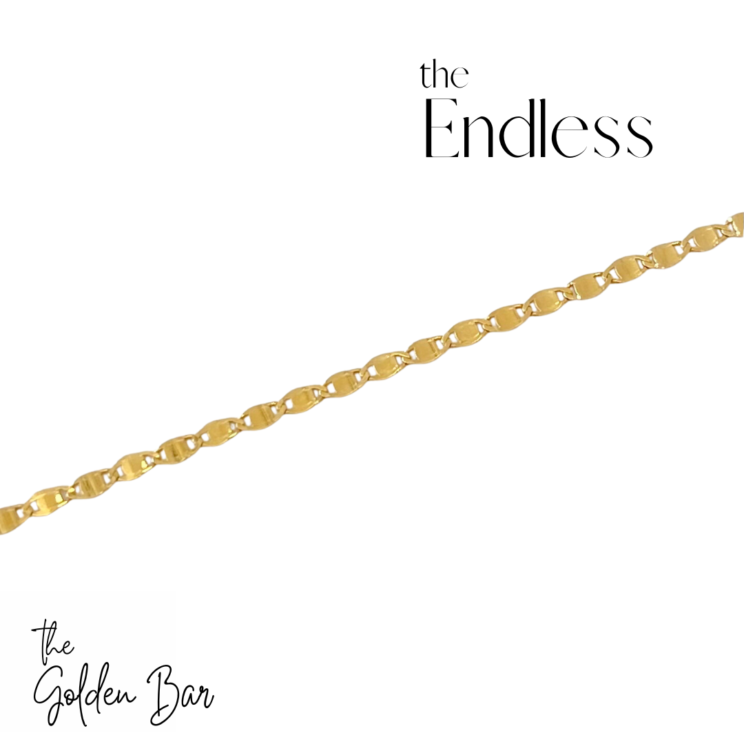 "The Endless" 2.70mm 14k yellow gold valentino chain.